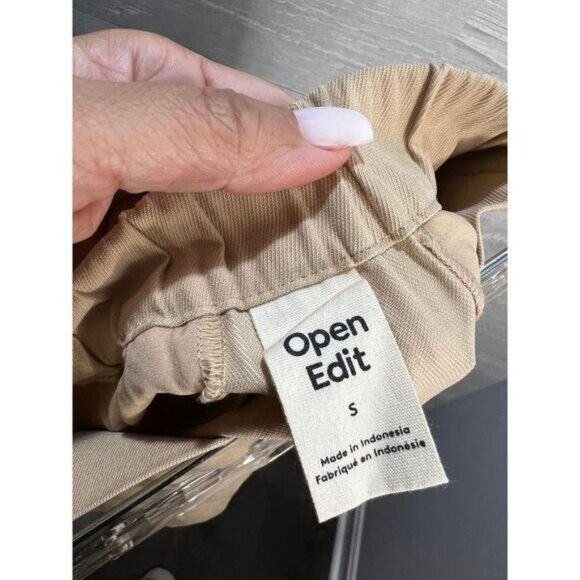 NEW Open Edit High Waisted Khaki Shorts Small - Picture 5 of 5
